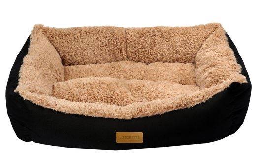 Hundeseng Stella, Sort/Beige, 50 X 38 Cm