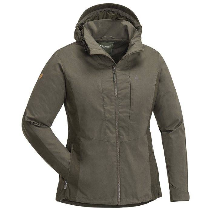 Pinewood Tiveden Tc-Stretch Jakke Dame-M, D.olive/S.brown - Jakker