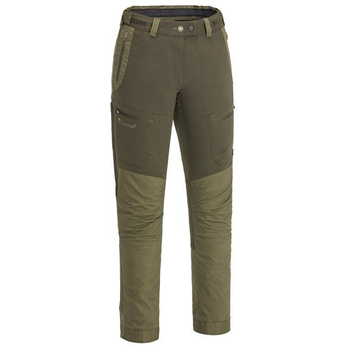 Black Friday: Pinewood Finnveden Hybrid Extreme Damebukser, D.olive/H.olive-38 - Bukser