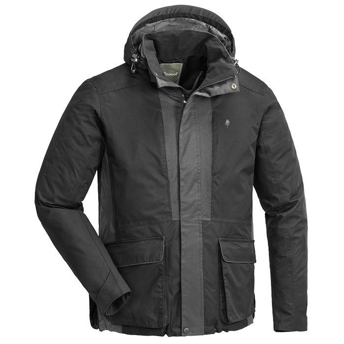 Pinewood Dogsports 2.0 Jakke Herre, Black/D.antracit-L - Jakker