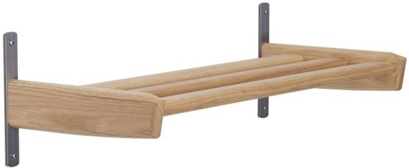 Væghængt Skohylde Oscarssons Möbel Meja I Hvidolieret Egetræ  -  Minimalistisk Design 59x26x6 Cm