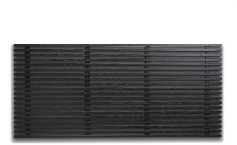 Sengegavl Oscarssons Möbel Zece Massiv Ask Sortbejdset H84xl124xd4,5 Cm