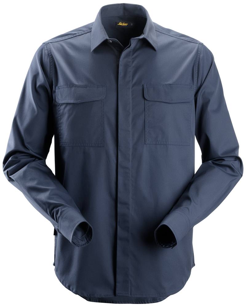 Serviceskjorte 8510 Lange ærmer Navy Xl - Snickers