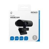 W-100 Webcam, 1080p 1920x1080 2mp, Indbygget Mikrofon, 2 Meter Kabel - Deltaco