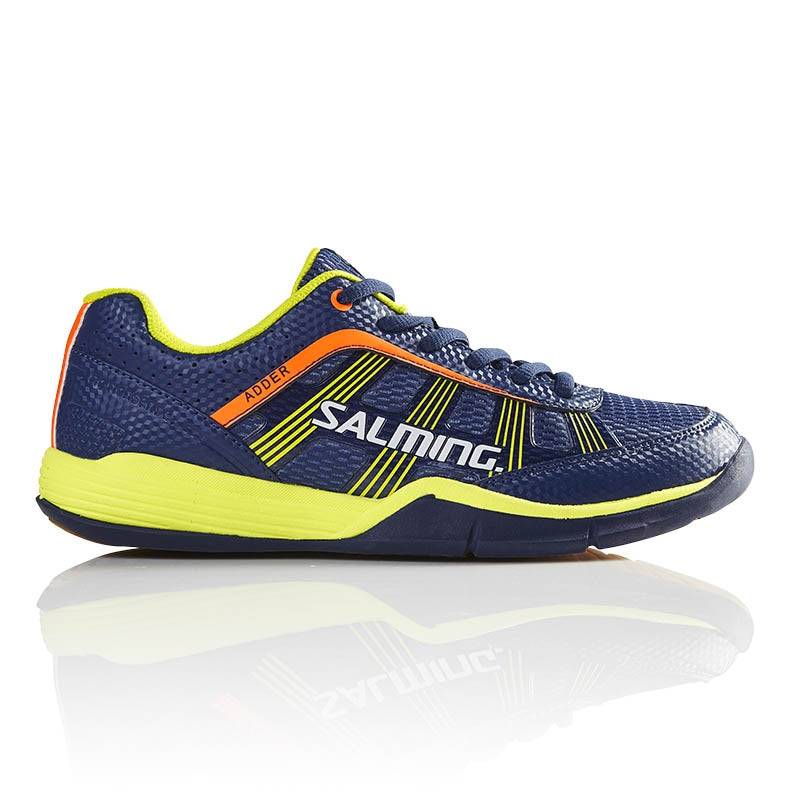 Salming Adder Junior Squashsko (blue-Yellow) - 38 2/3