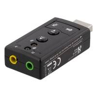 Deltaco Usb-Lydkort, Tilslutning Til Hovedelefoner Og Mikrofon, 2x3,5m