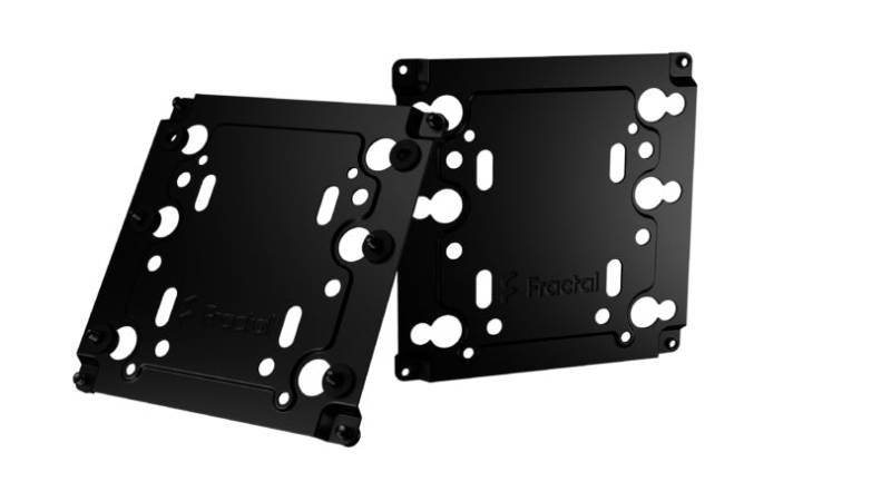 Fractal Design Universal Multibracket Harddisk/Flydende Kølesystempumpe-Monteringsbøjle 2-Pack Sort