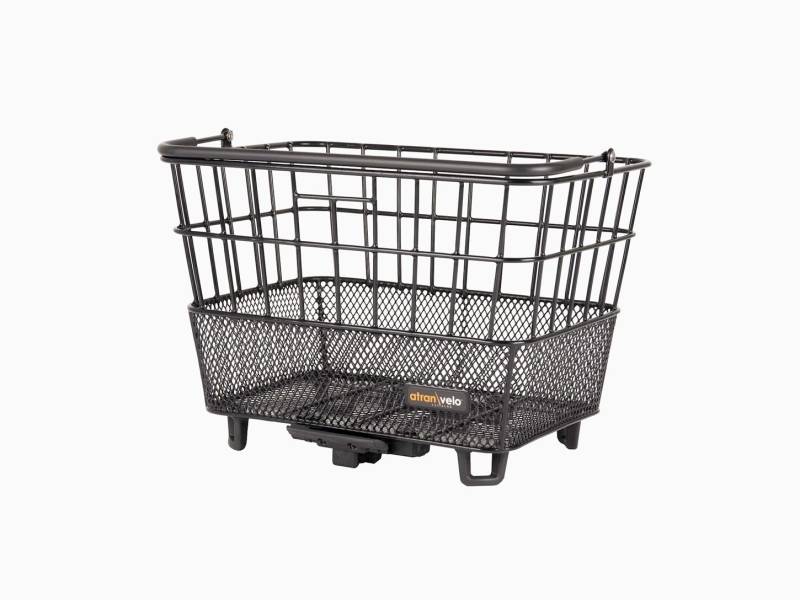 Atranvelo Bring Kurv Avs Alu Str. M 28x31x30cm Sort 21l 10kg - Atran Velo