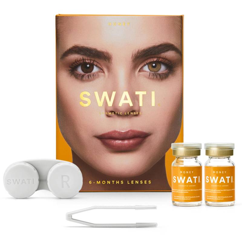 Swati Farvede Kontaktlinser Honey 6 Måneder 1 Par