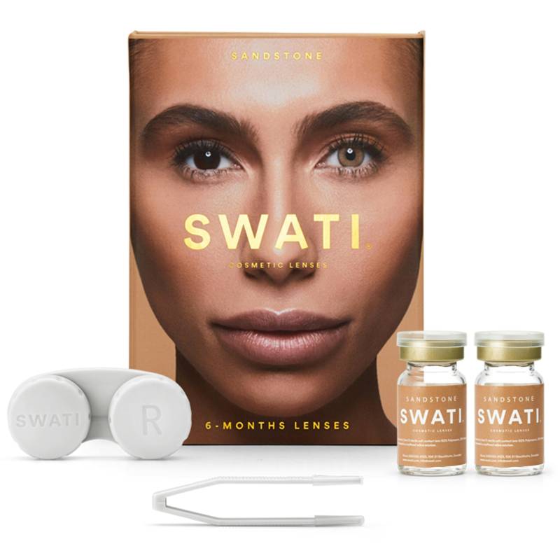 Swati Farvede Kontaktlinser Sandstone 6 Måneder 1 Par