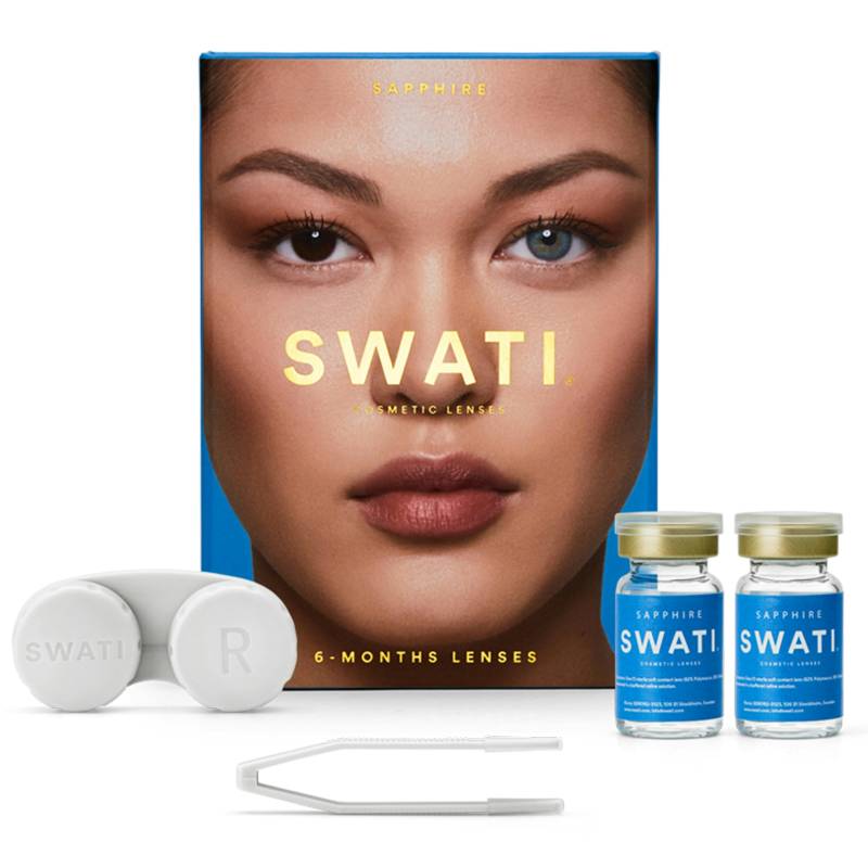 Swati Farvede Kontaktlinser Sapphire 6 Måneder 1 Par