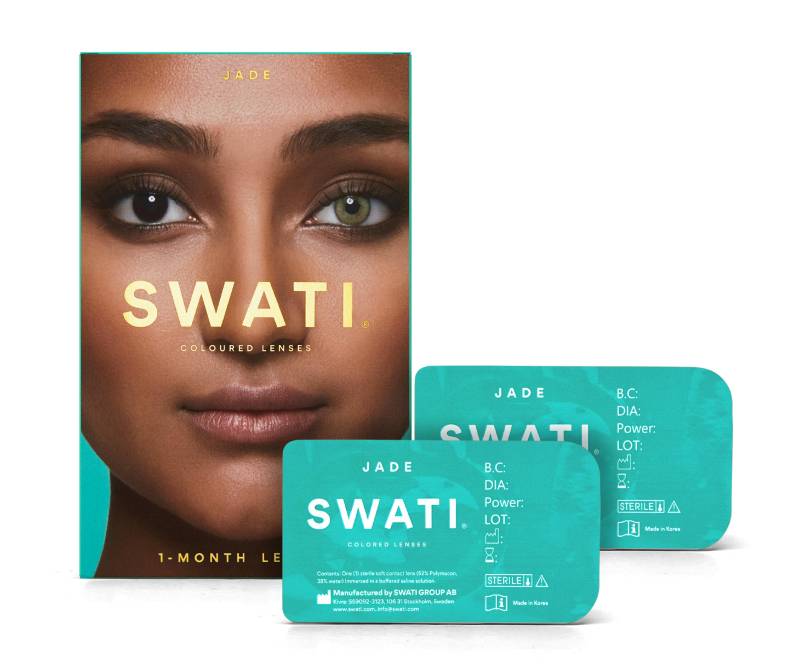 Swati Farvede Kontaktlinser Jade 1 Måned 1 Par