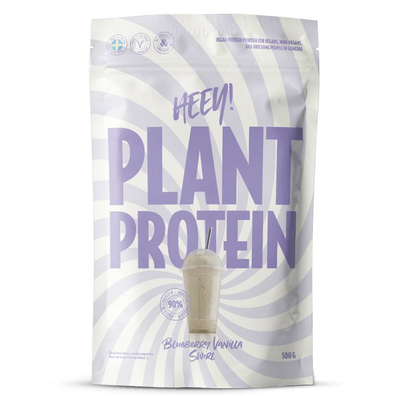 Heey! Vegan Plant Protein + Vitamin B12 Blueberry Vanilla Swirl (500 G)