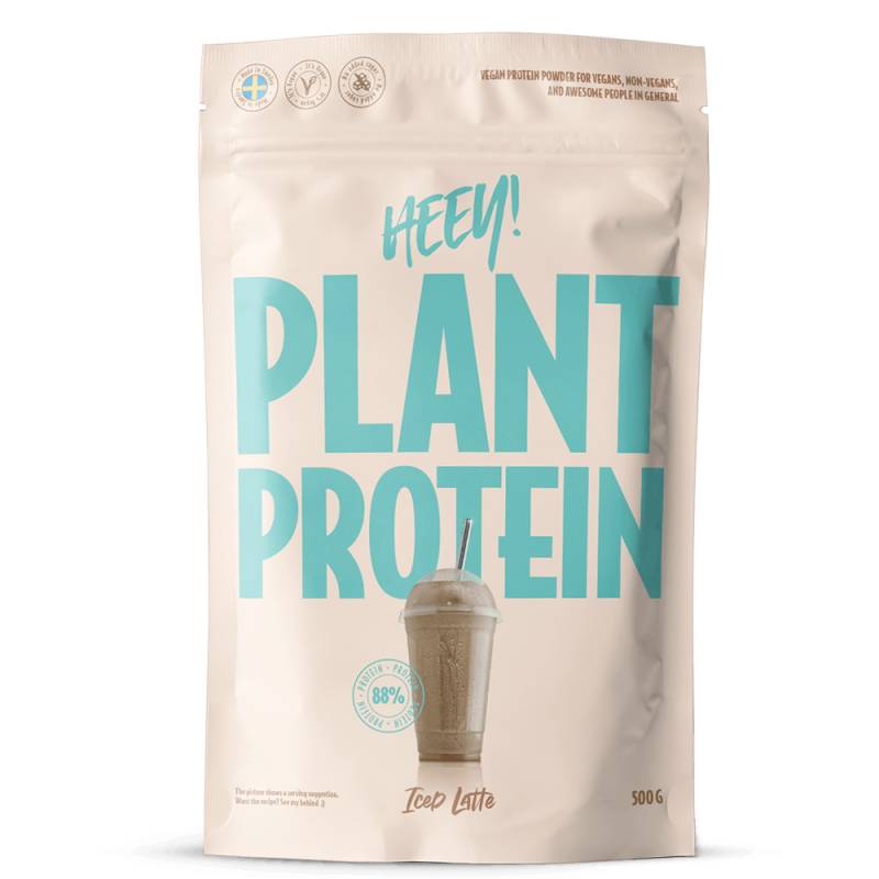 Heey! Vegan Plant Protein + Vitamin B12 Iced Latte (500 G)