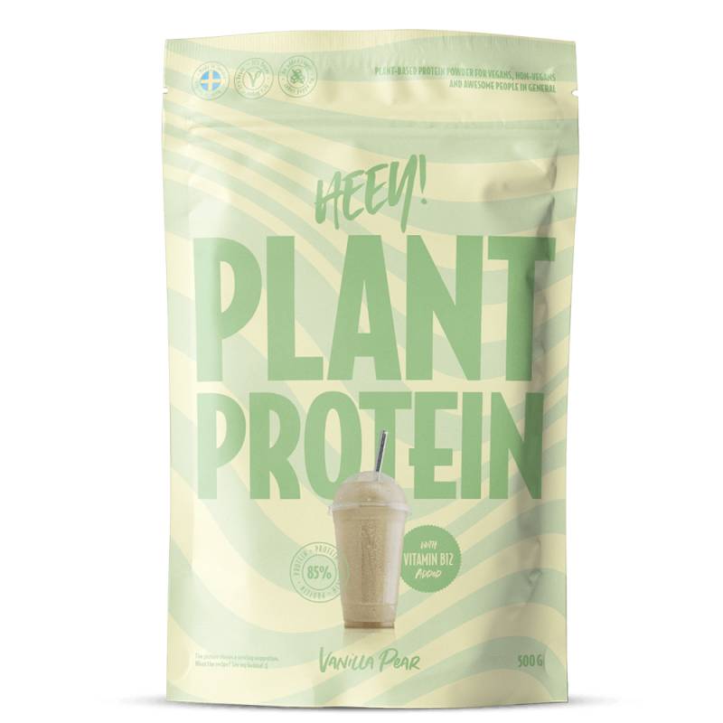 Heey! Vegan Plant Protein + Vitamin B12 Vanilla Pear (500 G)