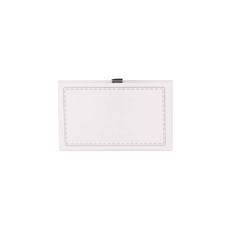 Udgår: Navneskilte Med Sikkerhedsnål Og Klemme 75x40mm (10) - Büngers