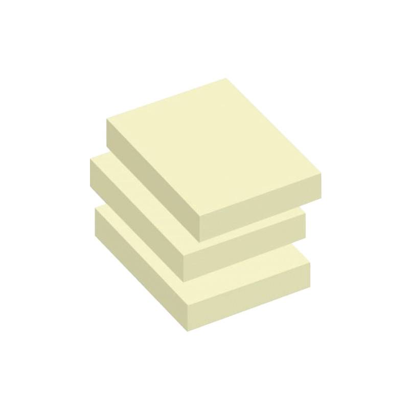 Notes  38 X 50 Mm. Gul 12 Blokke Pr. Pakke
