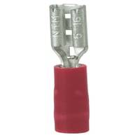 Isoleret Spademuffe A1505fls5, 0,5-1,5mm, 4,8x0,5, Rd - Elpress - 100 Stk