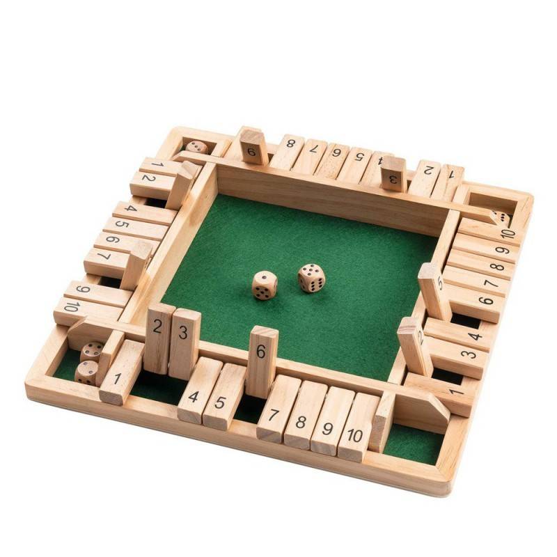 Shut  The  Box  Brætspil  -  4  Personer - Dingadget