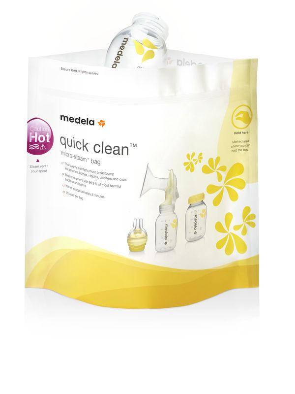 Medela Quick Clean Sterilisationsposer Til Mikroovn, 5 Stk. - Medela - Breastfeeding - Buump
