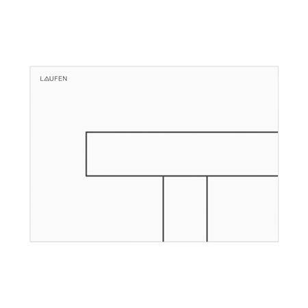 Lis Trykplade Aw100 Hvid - Laufen