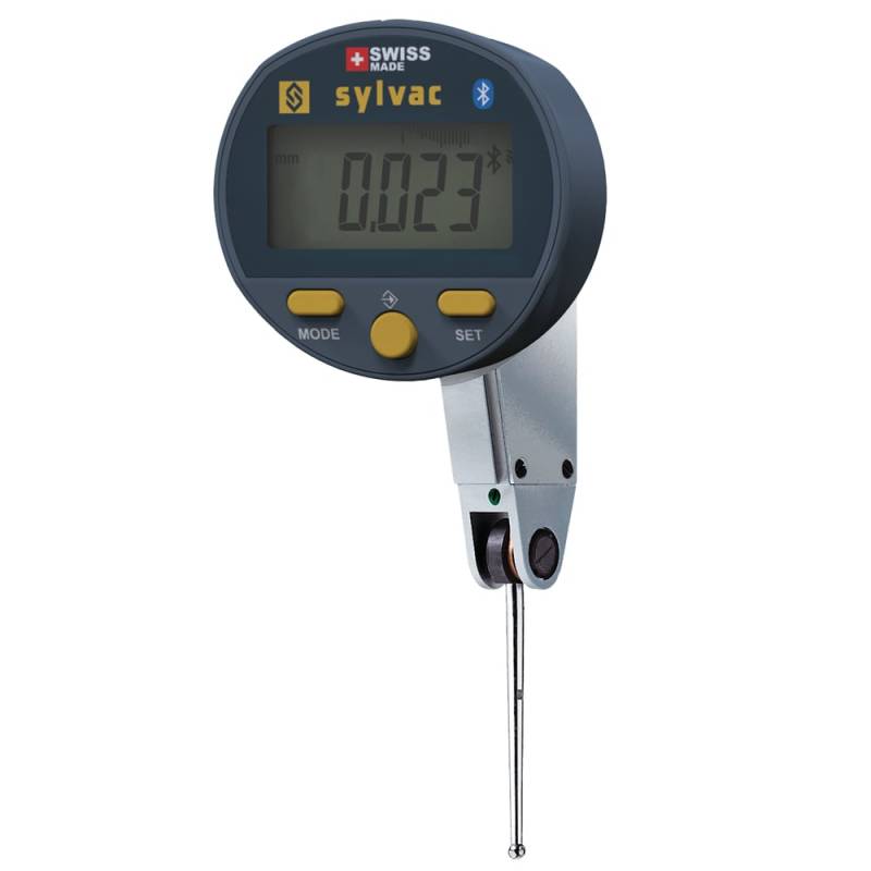 Sylvac Digital Vippeindikator S_dial Test Smart 2,0 X 0,001 Mm Ip54 Tastelængde 36,5 Mm (805.4322) Bt - Diesella