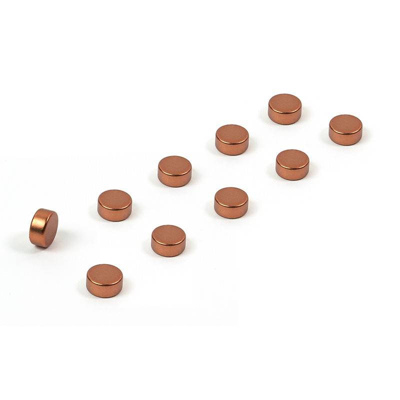 Farvede Power Magneter 6x3 Mm., 10-Pak Kobber - Trendform