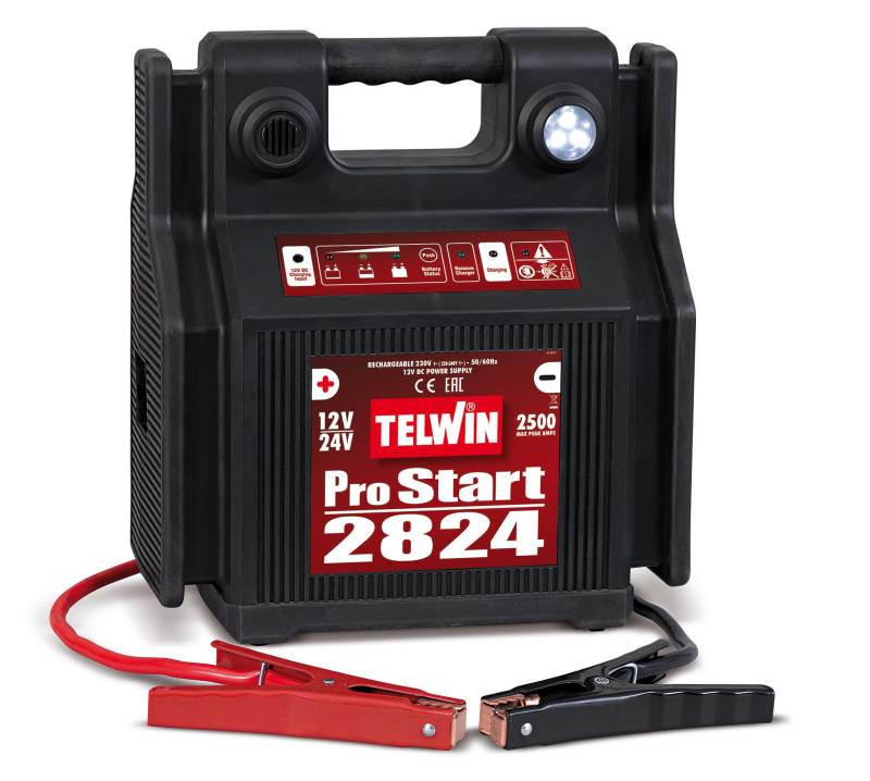 Telwin Bærbar Batterilader 12-24 Volt - Hero-Tools