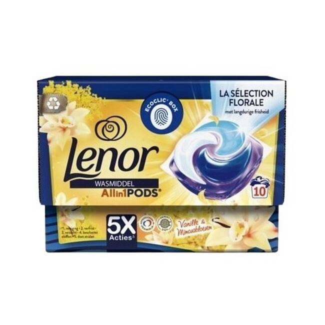 Lenor - All In One Pods Vaskemiddel Vanilla Mimosa - 10 Stk