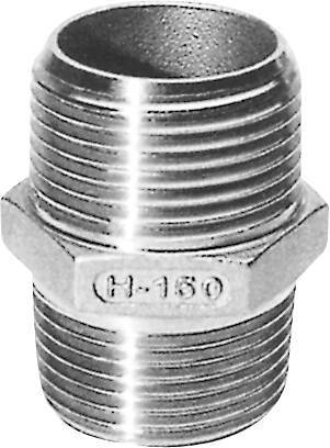 Brystnippel 1/2 Aisi 316 - Solar Plus