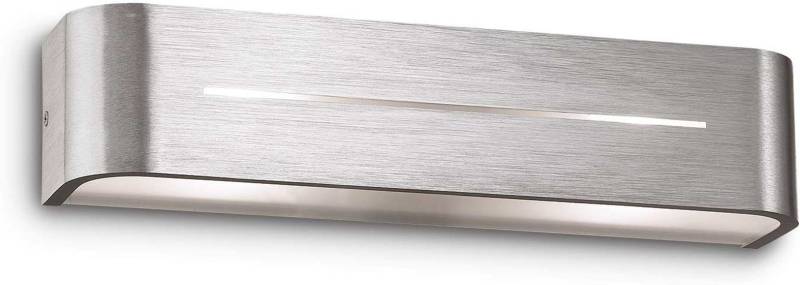 Væglampe Ideal Lux Posta Aluminium 36 X 8 X 8 Cm Med Matte Glaselementer  -  Moderne Indendørs Belysning