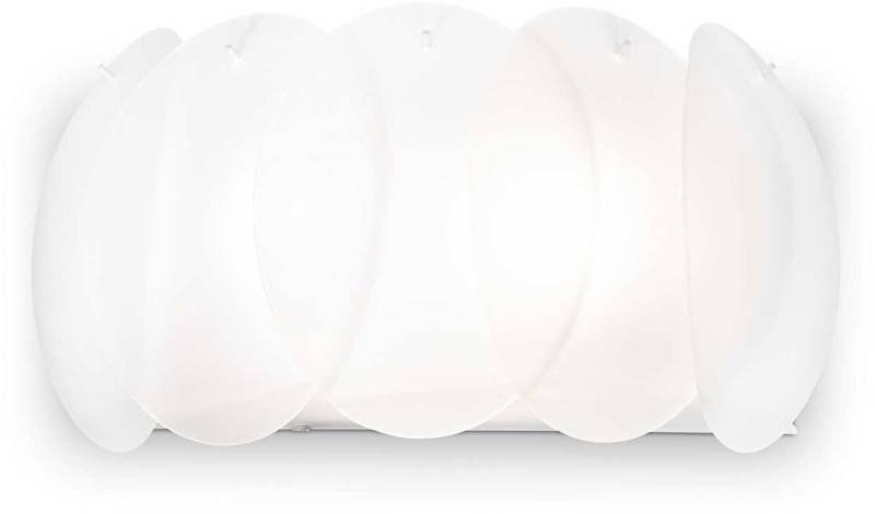 Væglampe Ideal Lux Ovalino Hvid Glas ø34 Cm Med 2 X E27 Elegant Indendørs Belysning