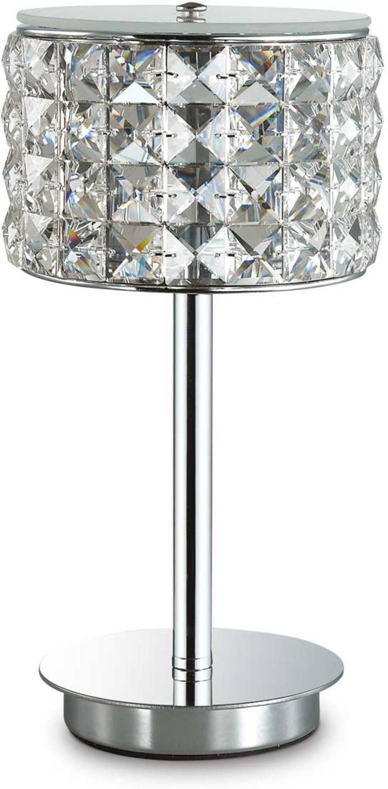 Bordlampe Ideal Lux Roma Hvid/Krom ø15ã—28 Cm Med G9-Pære 3000 K