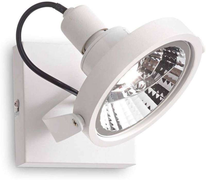 Væglampe Ideal Lux Glim Hvid ø12 X H19 Cm  -  Indendørs Belysning Med Justerbar Diffuser Og Gu10-Pære