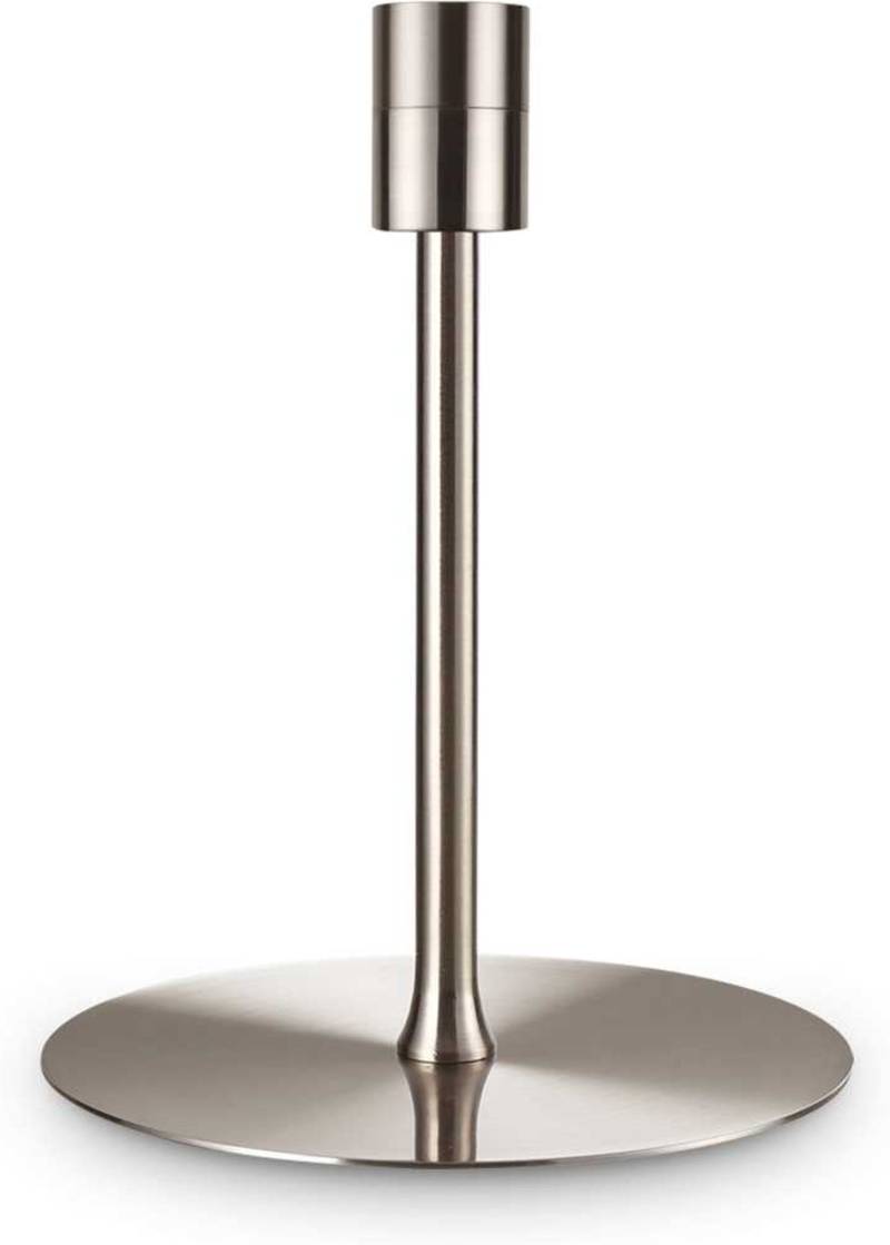 Bordlampe Ideal Lux Set Up Nikkelfarvet ø14,5 X H23,5 Cm E27-Fatning Op Til 60w