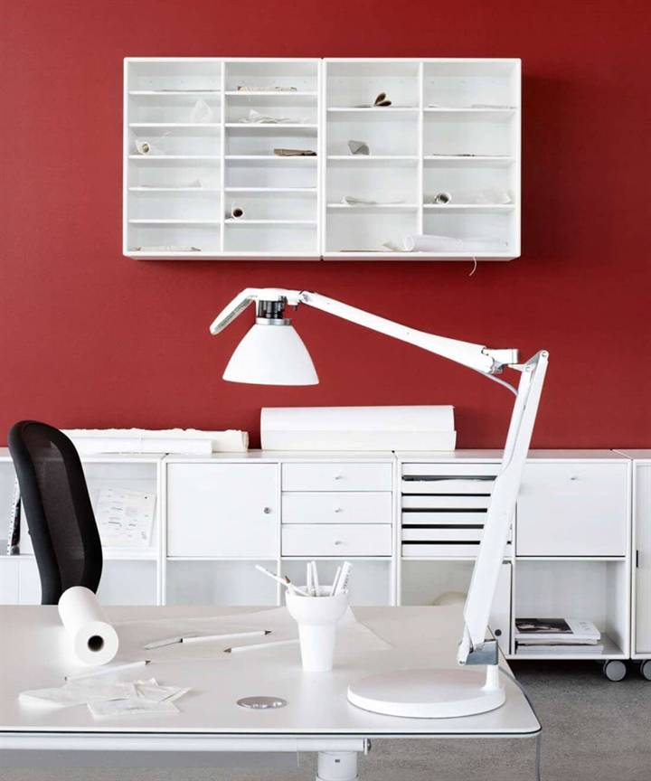 Fortebraccio Bordlampe / Væglampe Arm Og Skærm, Hvid - Luceplan