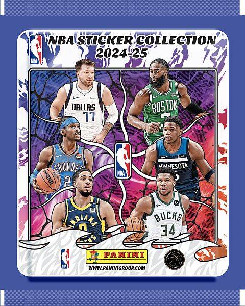 Panini Nba Sticker & Card Collection 2024-25 - Booster Pack (pakke Med Stickers & Kort) - !andre Sportskort & Stickers