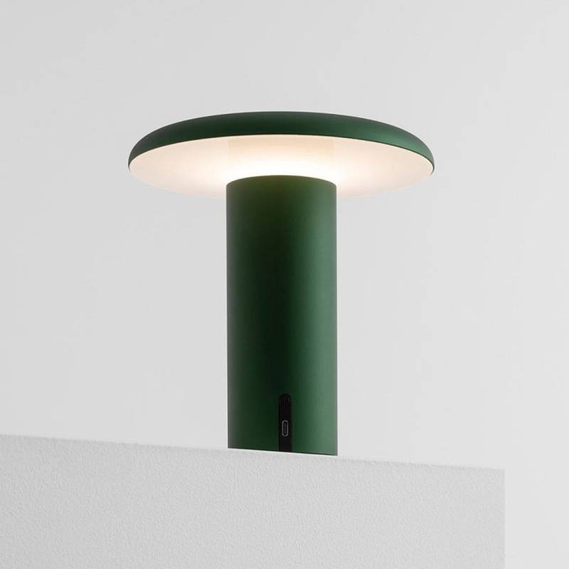Takku Bordlampe / Batterilampe, Anodiseret Grøn - Artemide