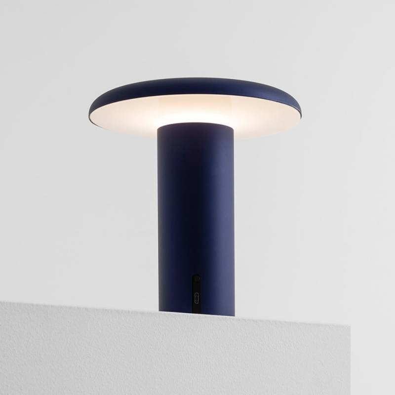 Takku Bordlampe / Batterilampe, Anodiseret Blå - Artemide