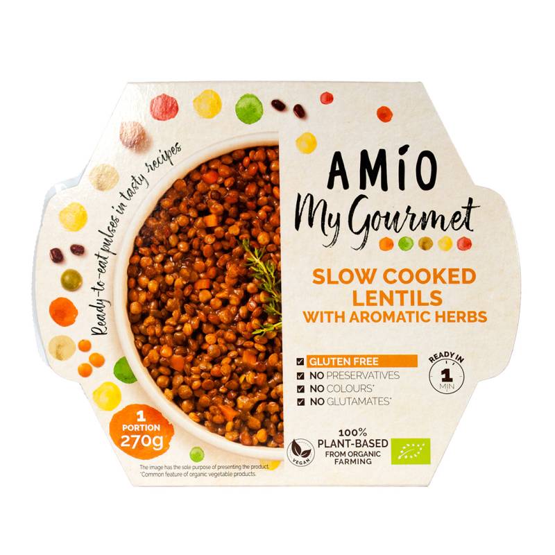 Amio Langtidskogte Linser M/Krydderurter, øko Glutenfri - Obs Bedst Før 16-09-2025
