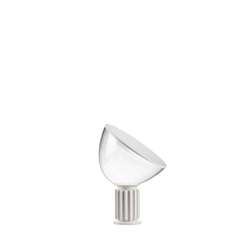 Taccia Small Glasskærm Bordlampe Led Mat Hvid - Flos