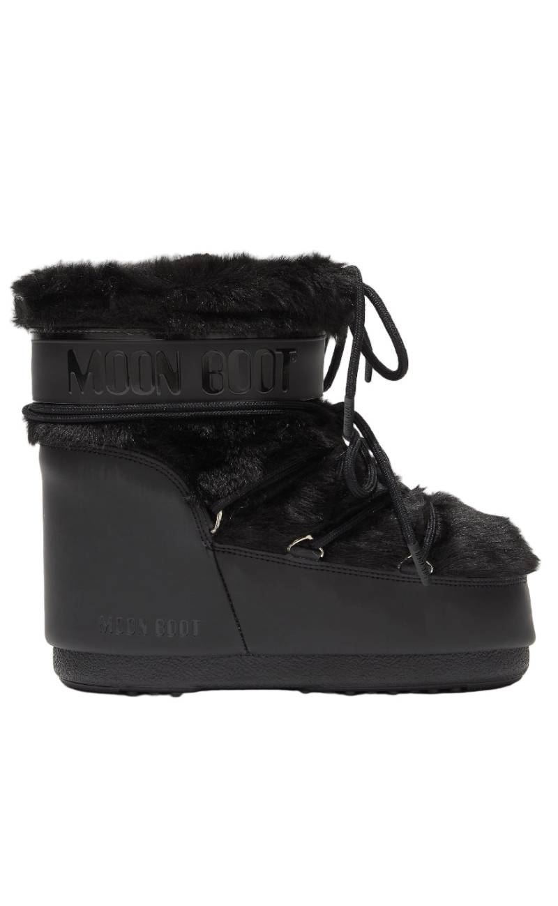 Moon Boot Støvler - Icon Low Faux Fur - Black