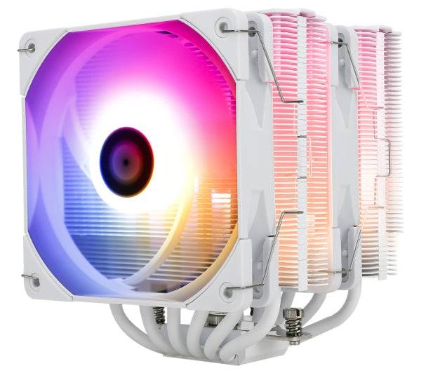 Thermalright Peerless Assasin 120 White Argb - Cpu Cooler, Dual Tower, Full White With Top Plate And Argb Fan Cpu Køler - Geekd.dk