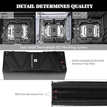 Thermalright Assassin Spirit 120 Evo Dark - Cpu Cooler, Topplate Cpu Køler - Geekd.dk