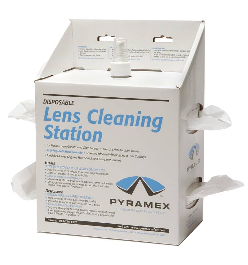 Rensestation Pyramex Til Briller, Rensespray Og 1.200 Servietter - Otto Schachner