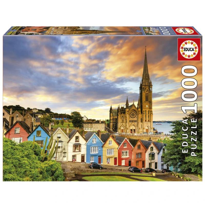 Puslespil Cobh Cathedral Ireland 1000 Brikker - Educa