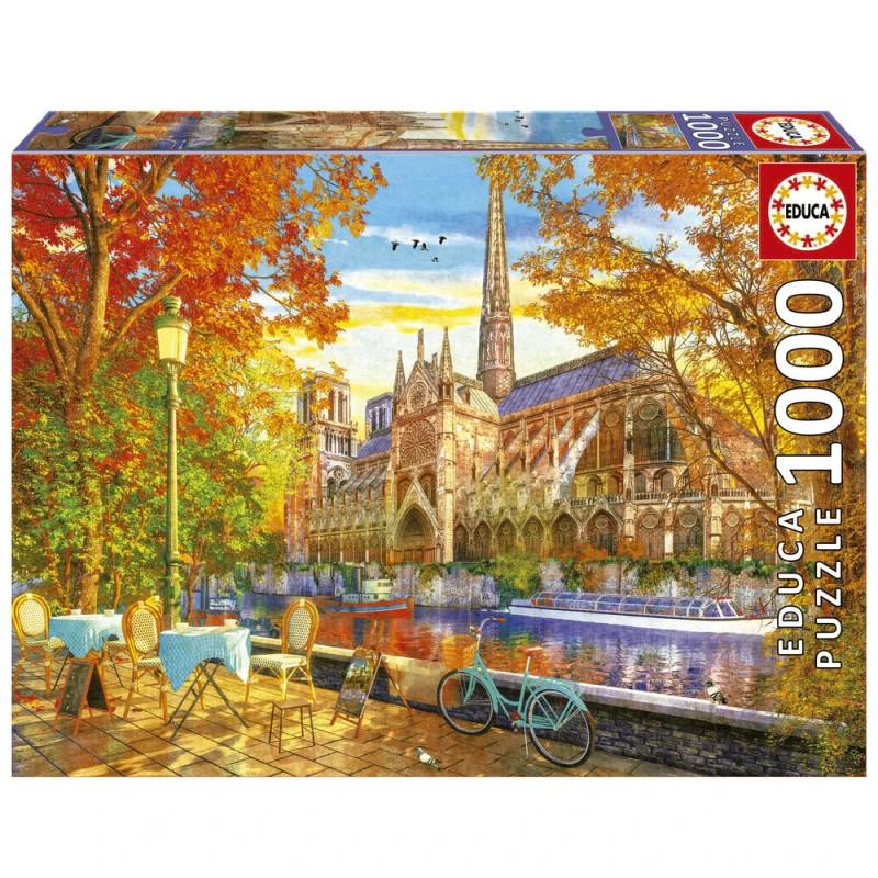 Puslespil Notre Dame In Autumn 1000 Brikker - Educa