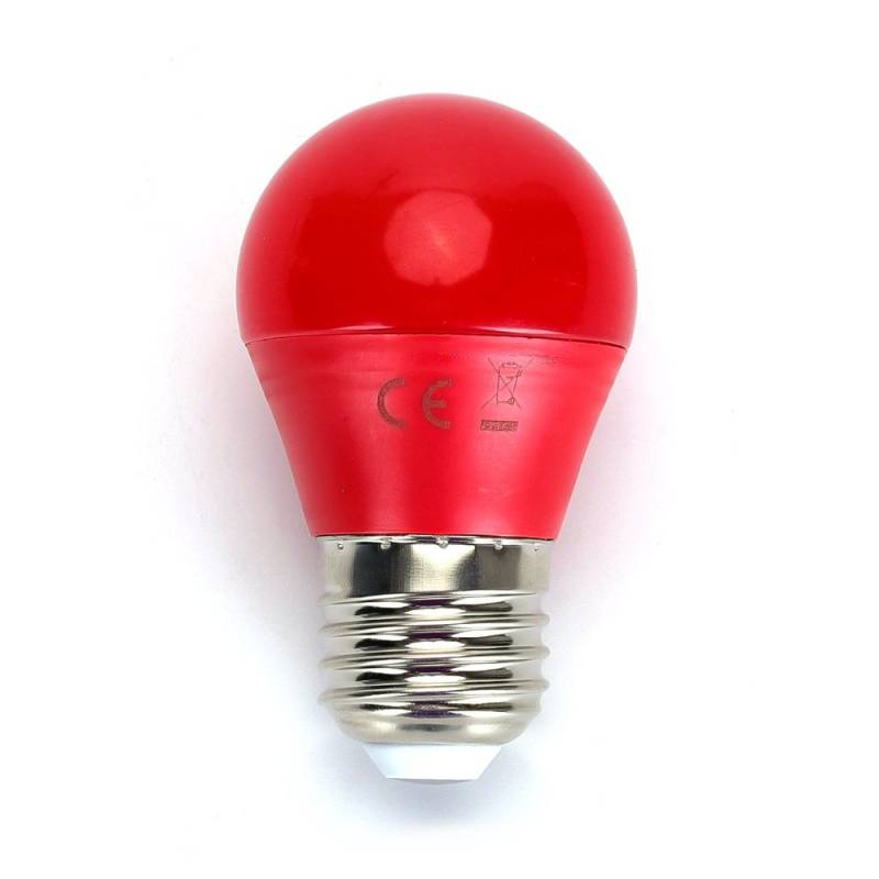 Aigostar Farvede Led Pære E27 I Mat, G45, 4w I Rød