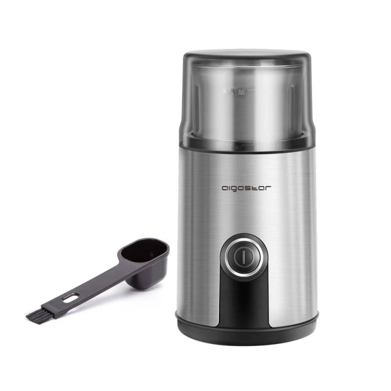 Otto Kaffekværn - 200w Rustfrit Stål - Aigostar