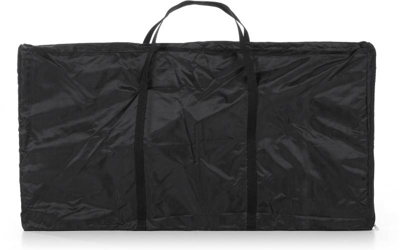 Opbevaringspose Kave Home Oqui Foldbar Til Bordudvidelser Sort Nylon H50ã—b102 Cm